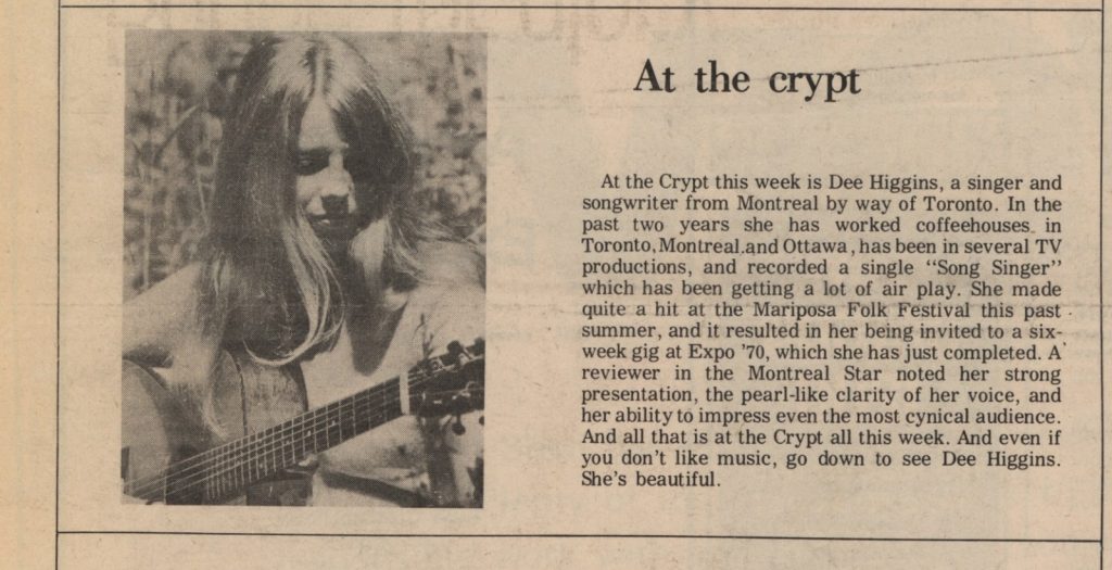 Dee Riggins “A Coffee House for the Sponge People” The Rise and Fall of The Crypt ...