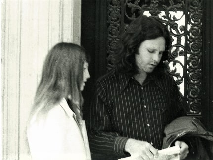 Pamela Courson and Jim Morrison